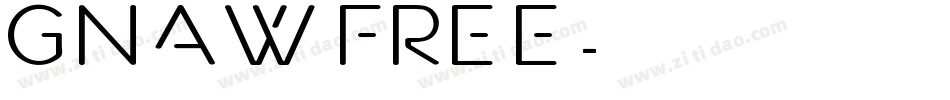 Gnaw FREE字体转换